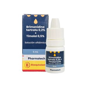Brimonidina tartrato 0,2% + Timolol 0,5% - Genérico